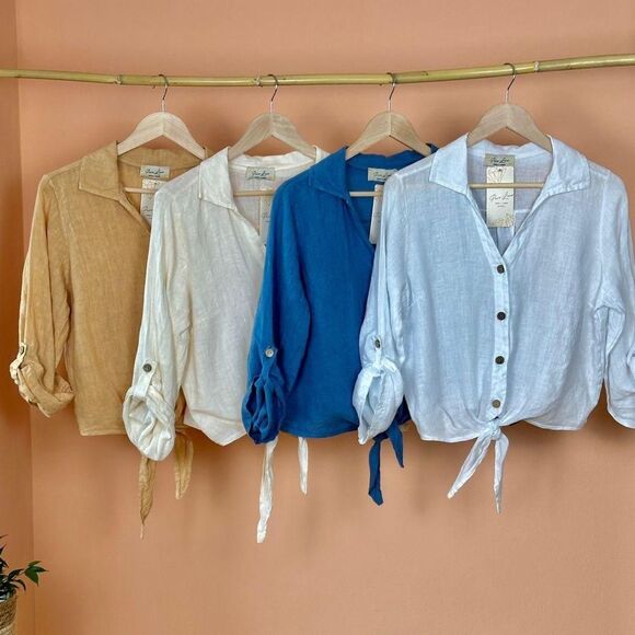 Italian Linen Top - Picture 2 of 13